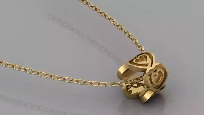 GC GOLD H151- Pandora Diamond Gold necklace