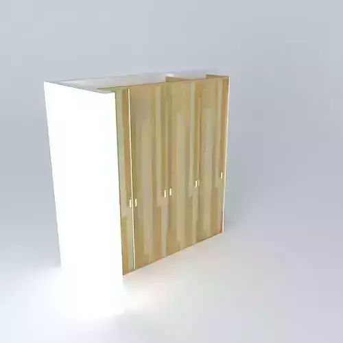 Closet wooden with light