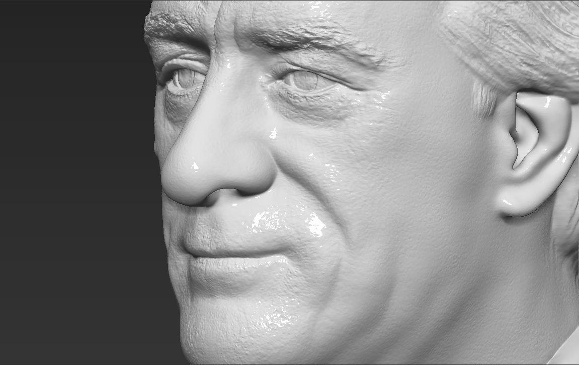 Robert De Niro bust 3D printing ready stl obj formats 3D print model_19