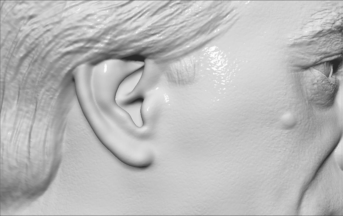 Robert De Niro bust 3D printing ready stl obj formats 3D print model_23