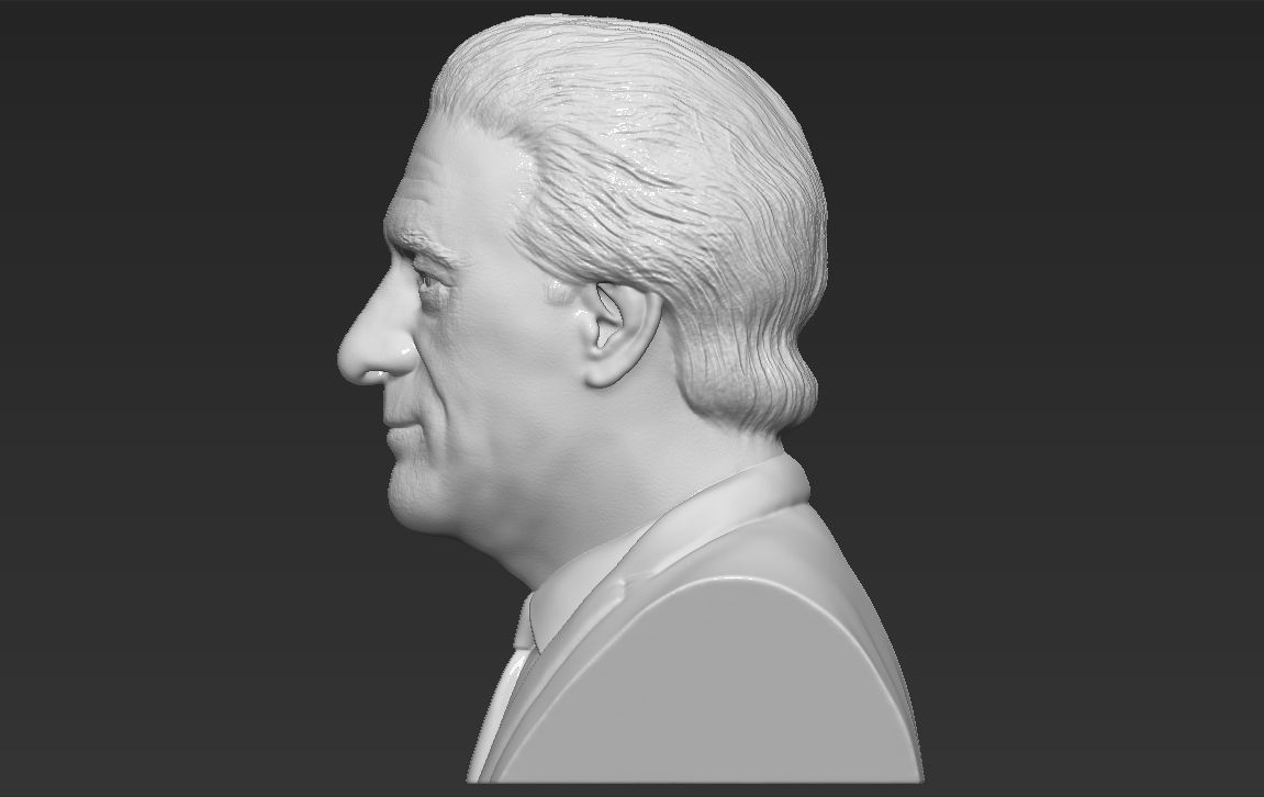 Robert De Niro bust 3D printing ready stl obj formats 3D print model_3