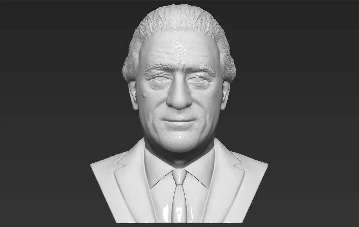 Robert De Niro bust 3D printing ready stl obj formats 3D print model_0