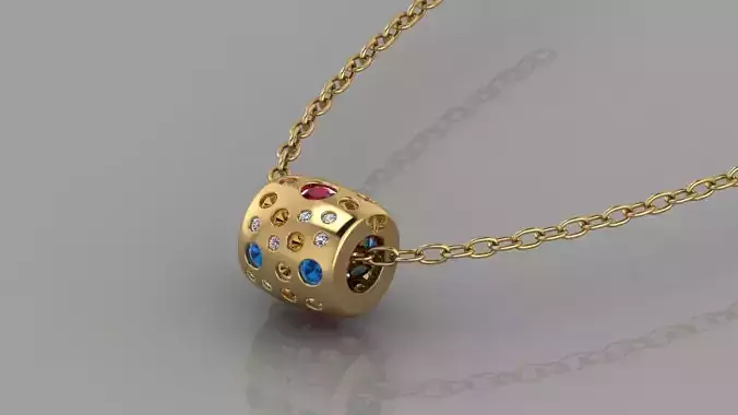 GC GOLD H155- Pandora Diamond Gold necklace