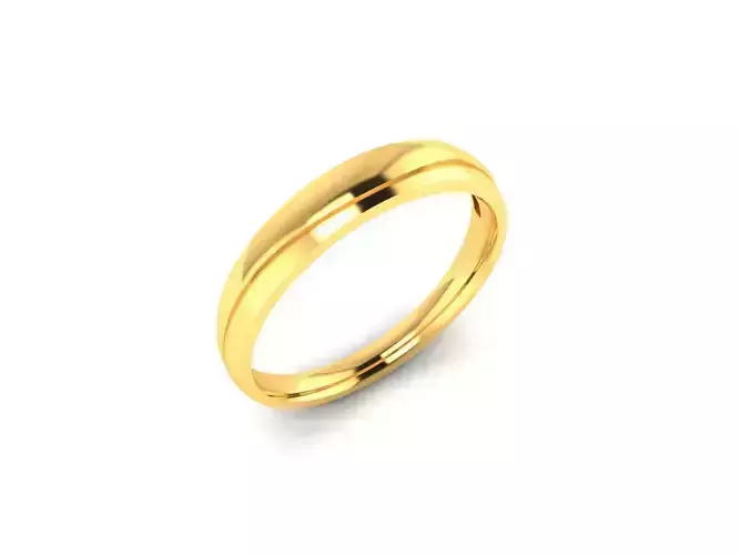 Women Band Ring 3dm render detail