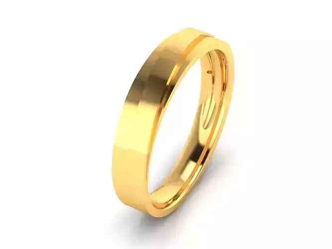 Women Band Ring 3dm render detail