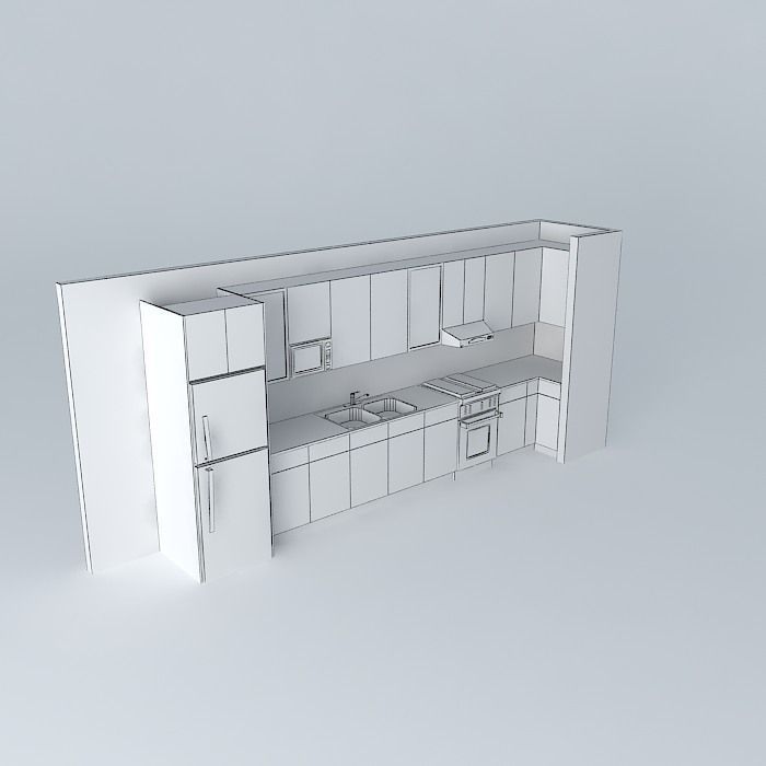 Kitchen Cabinets 3D model_3