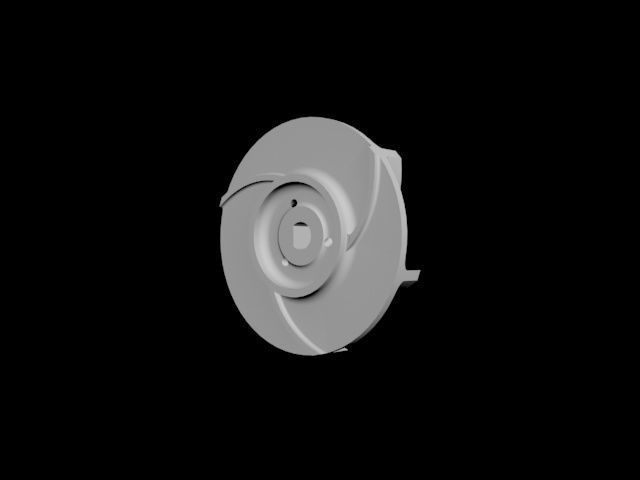 impeller water pump 3D model_3