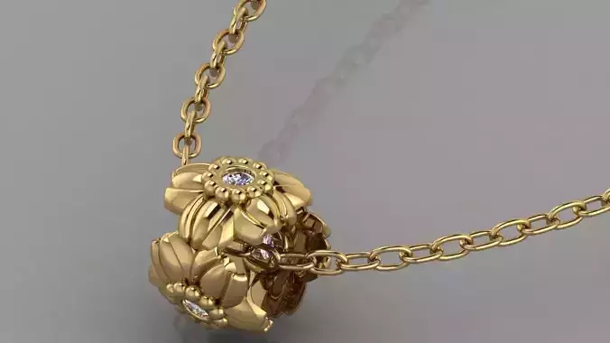 GC GOLD H161- Pandora Diamond Gold necklace