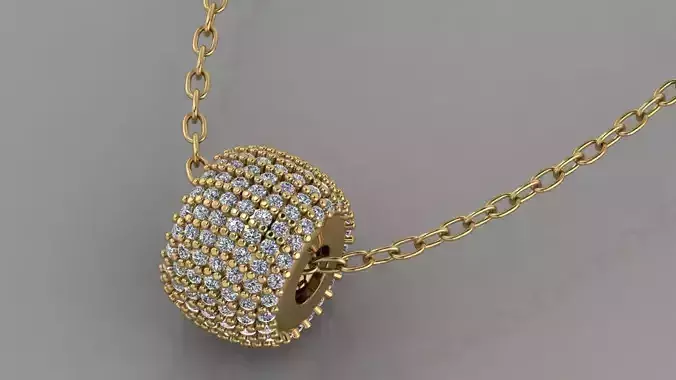 GC GOLD H167-Pandora Diamond Gold necklace