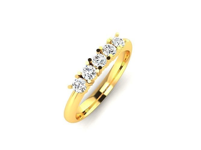 Couple Band Ring 3dm stl render detail 3D print model