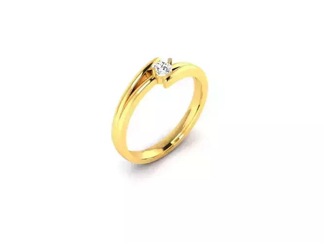 Women Band Ring 3dm render detail