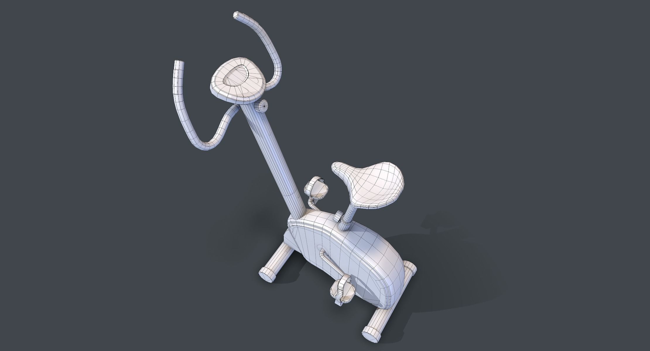 Workout Bike lowpoly Low-poly 3D model_8