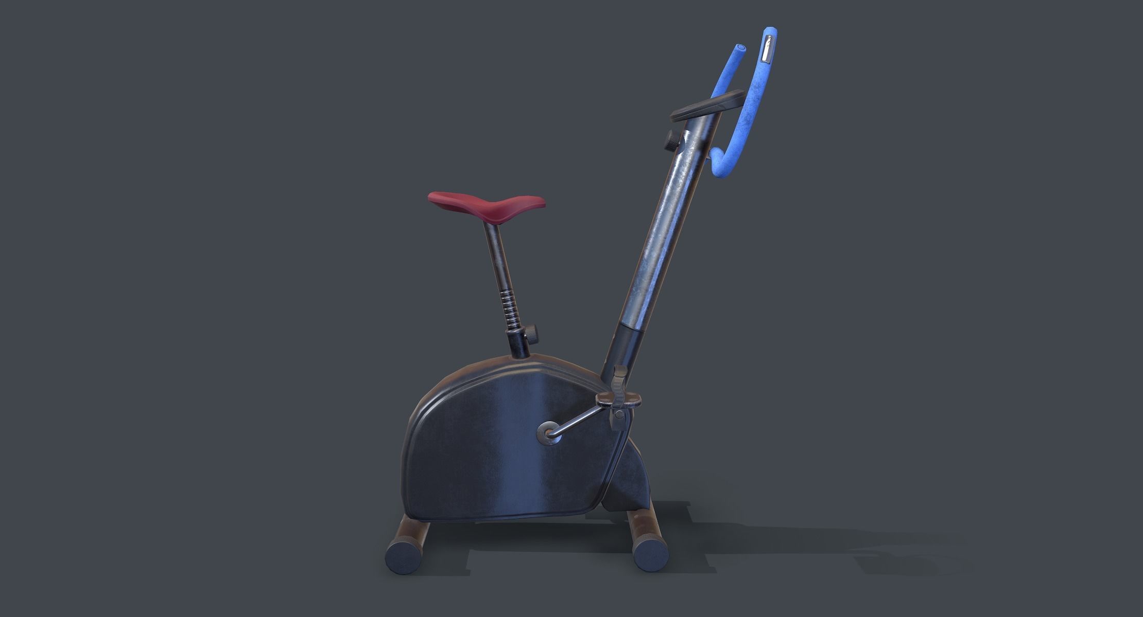 Workout Bike lowpoly Low-poly 3D model_2