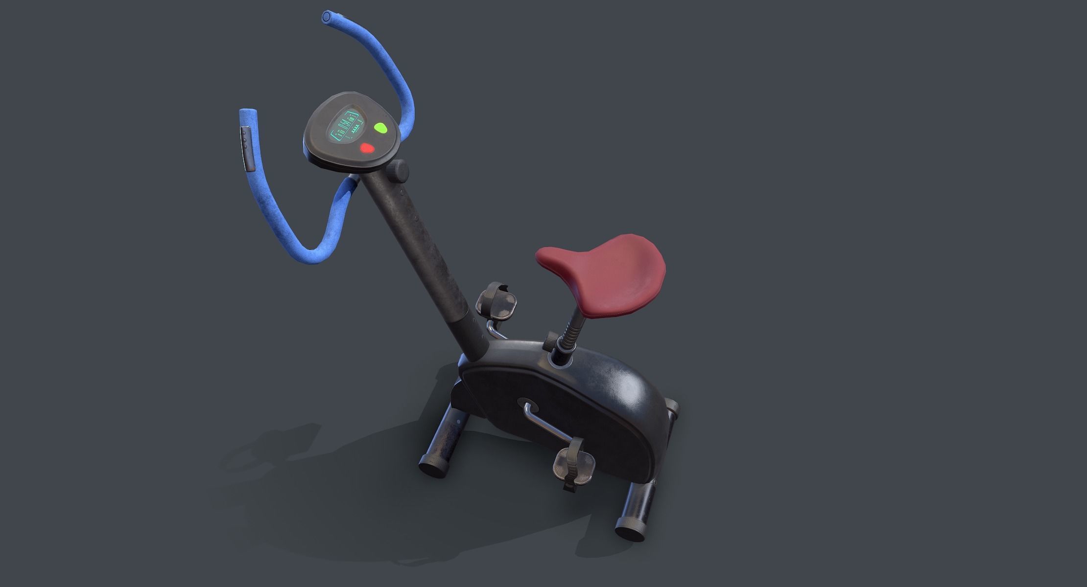 Workout Bike lowpoly Low-poly 3D model_5