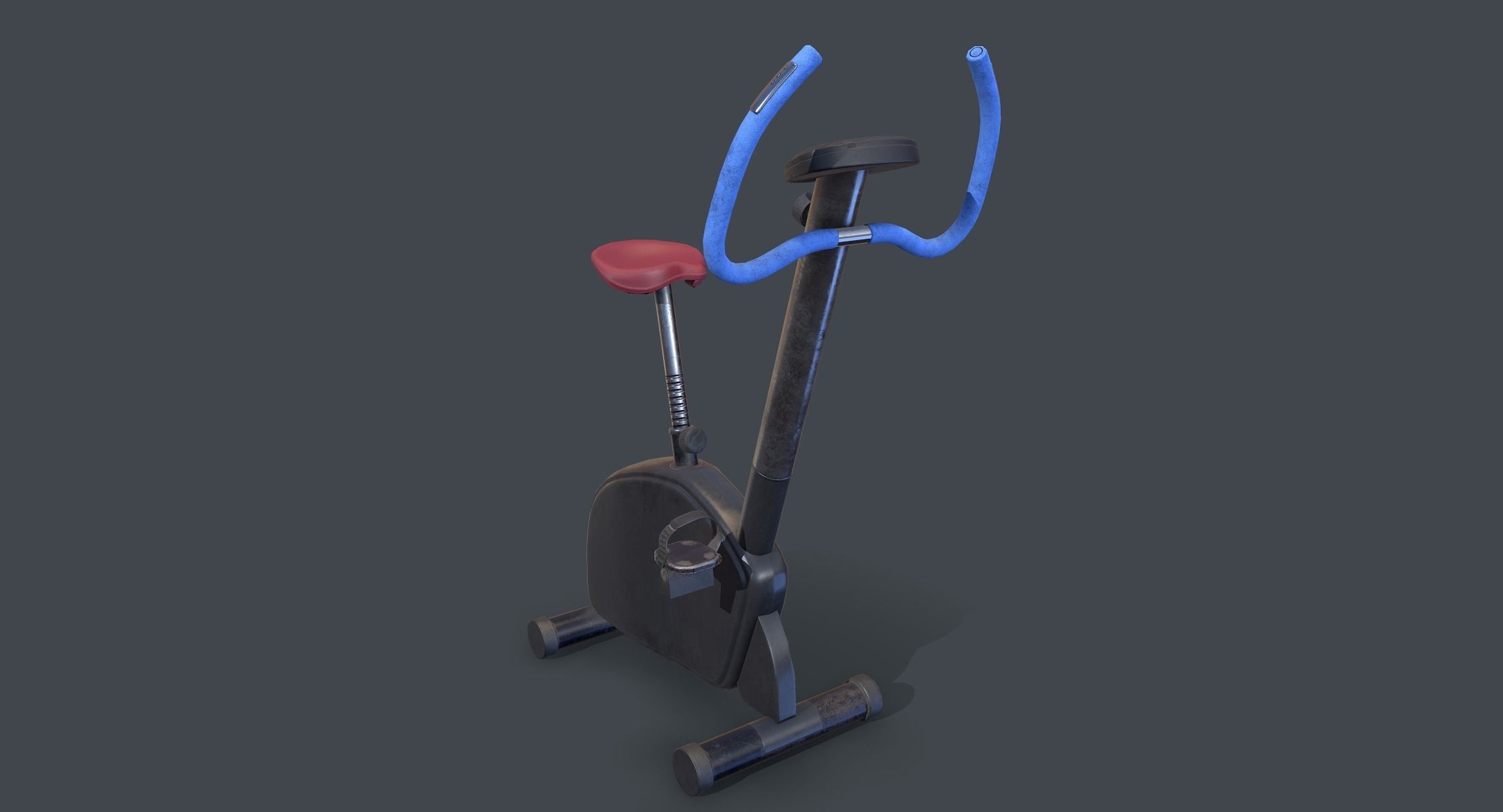 Workout Bike lowpoly Low-poly 3D model_4