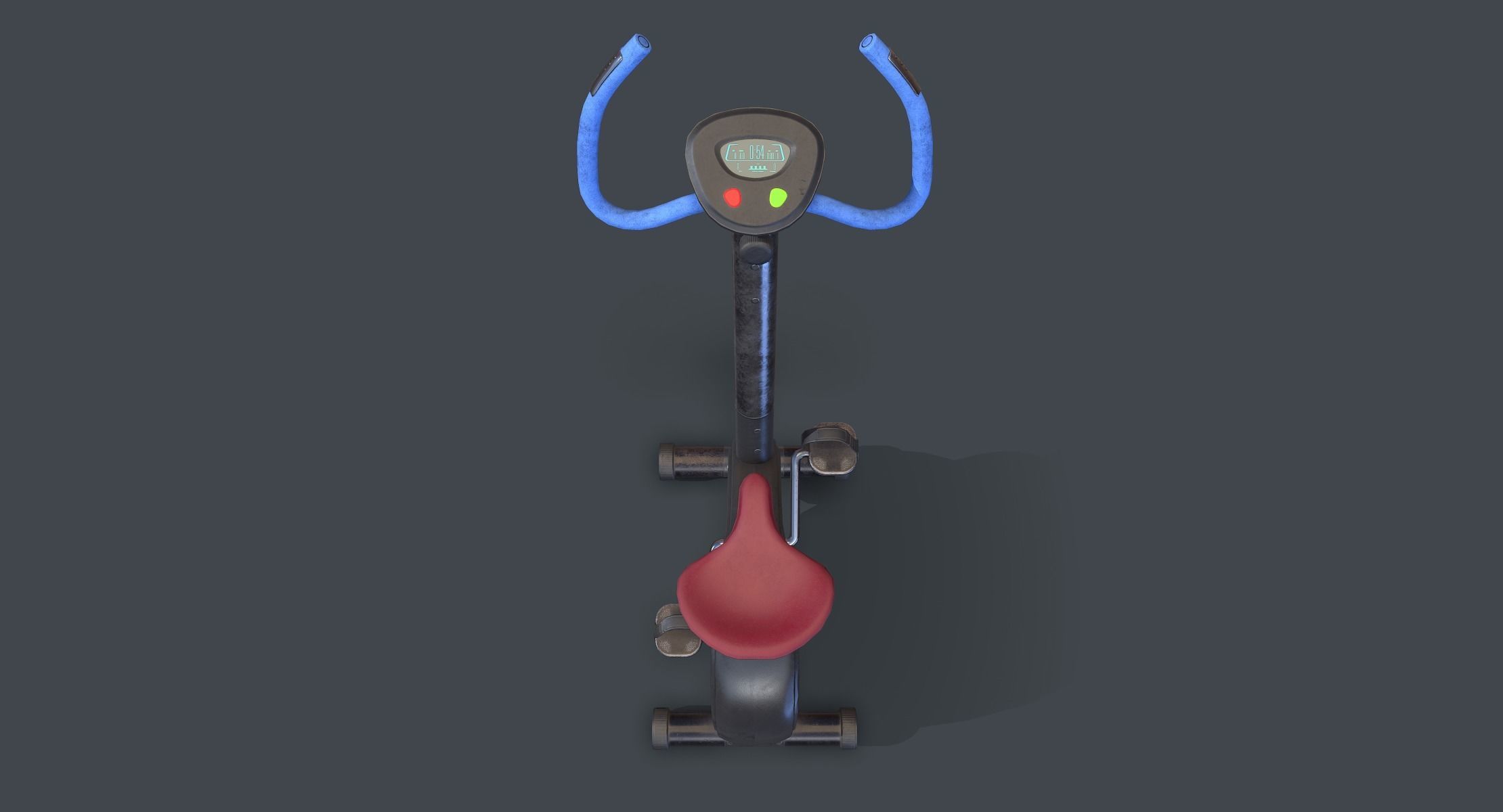 Workout Bike lowpoly Low-poly 3D model_3