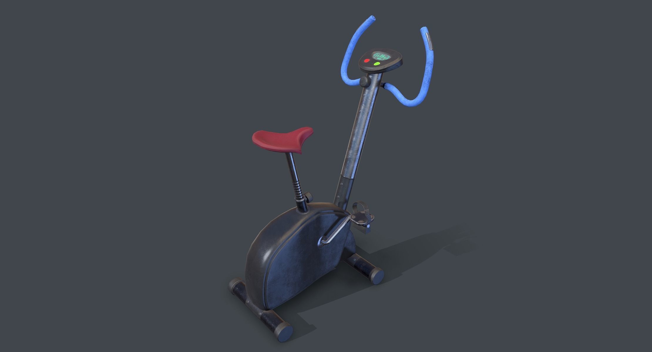 Workout Bike lowpoly Low-poly 3D model_1