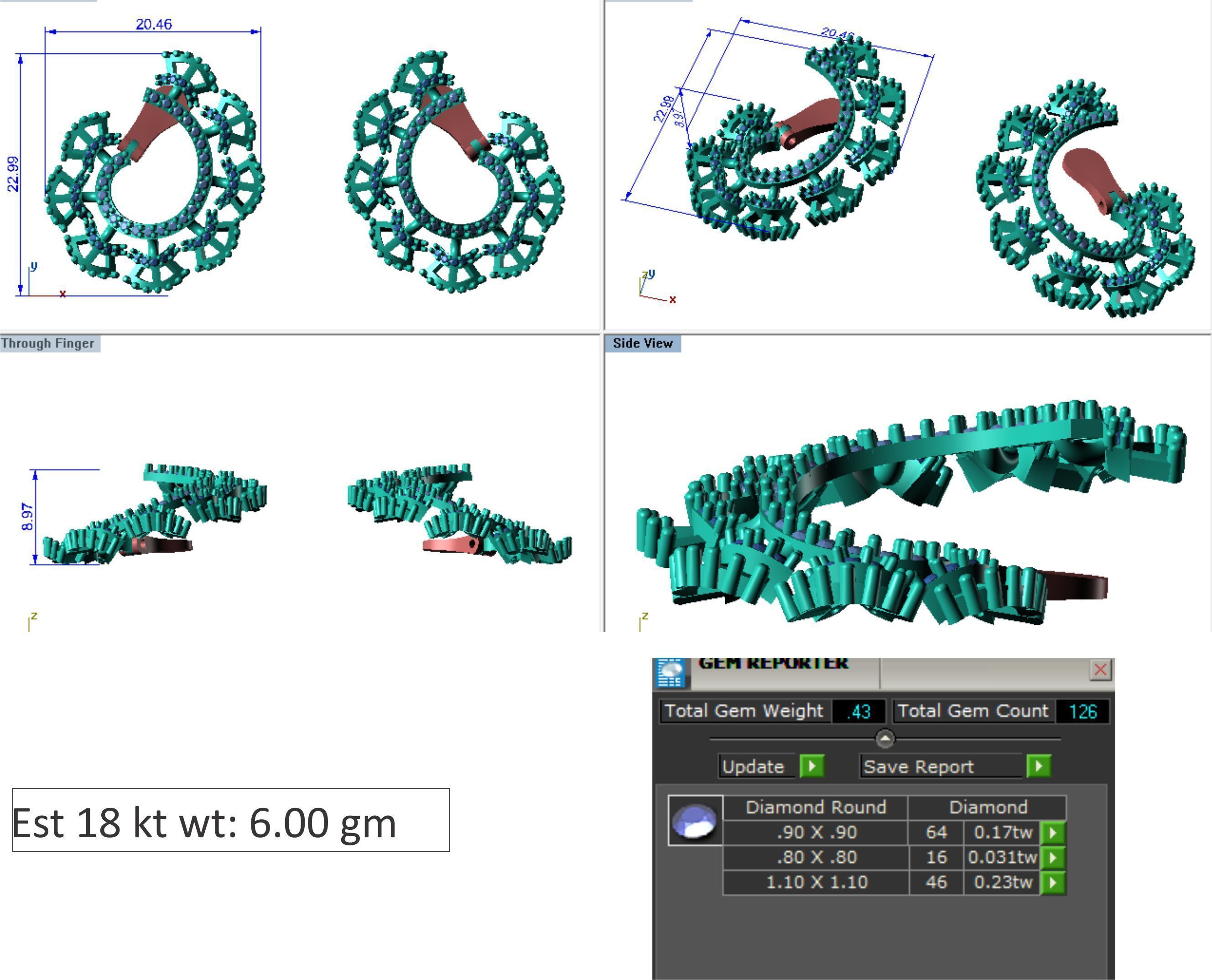 48  Earrings Drops Jumkis 3dm render details 3D print model 3D print model_30