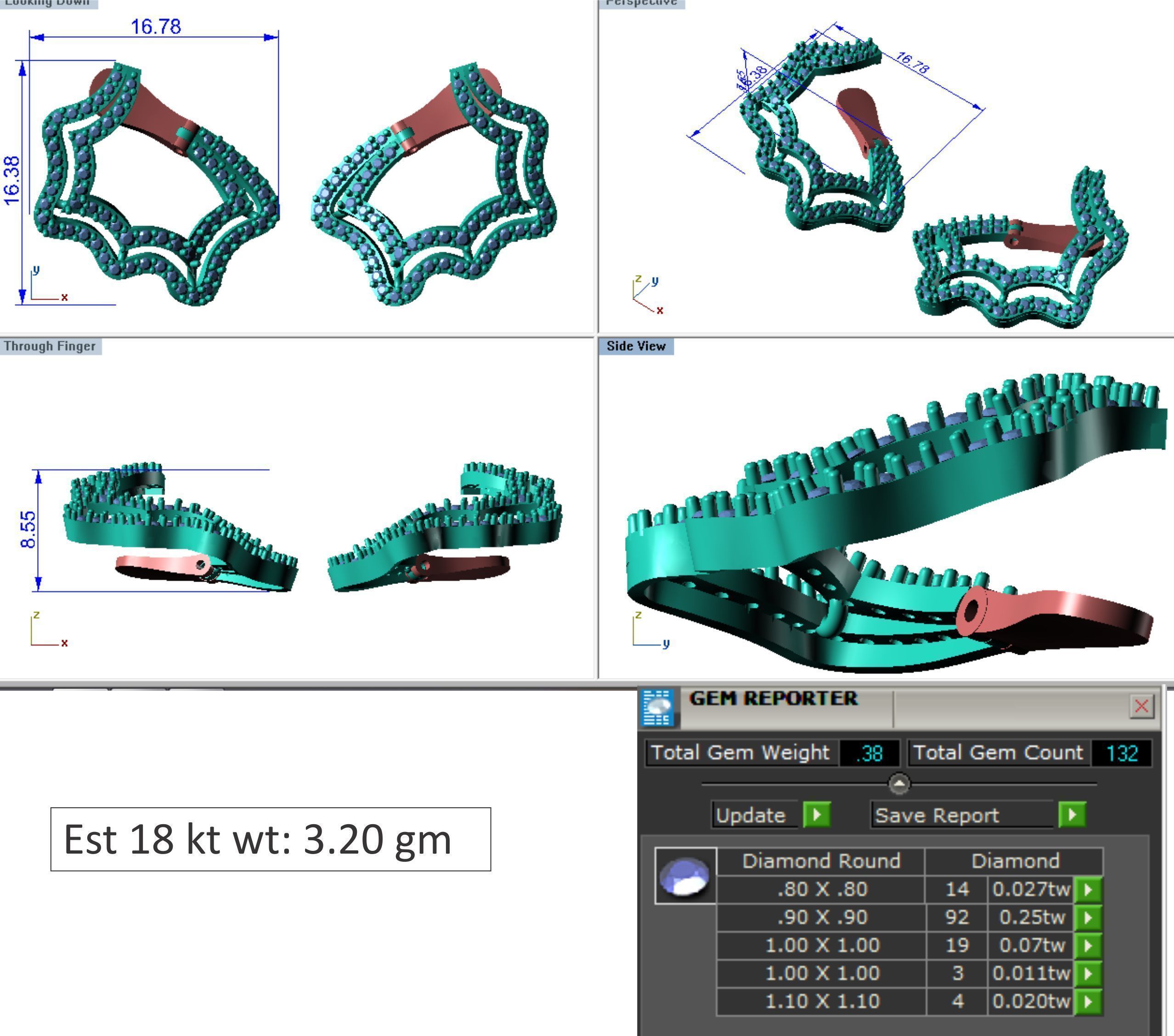 48  Earrings Drops Jumkis 3dm render details 3D print model 3D print model_20