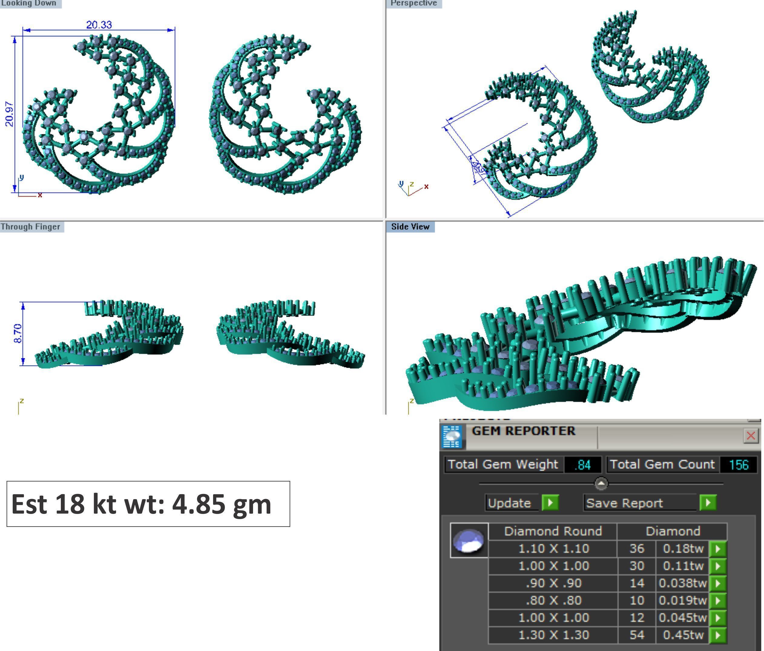 48  Earrings Drops Jumkis 3dm render details 3D print model 3D print model_11