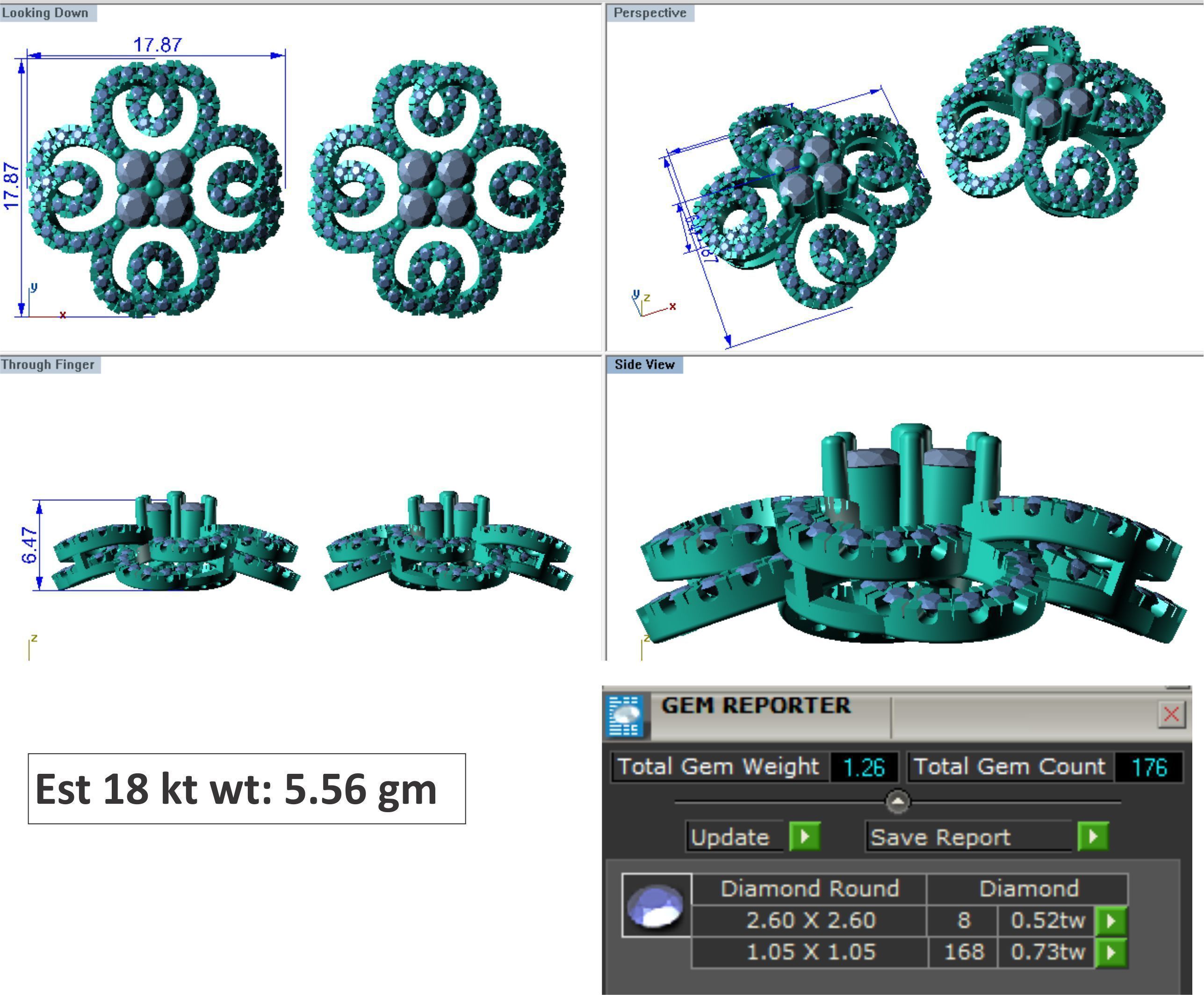 48  Earrings Drops Jumkis 3dm render details 3D print model 3D print model_9
