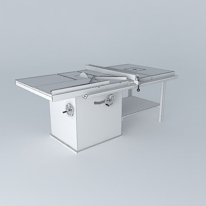 Woodworking Saw  3D model_3