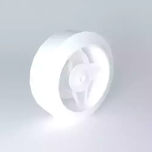 Tire with rim 3D model