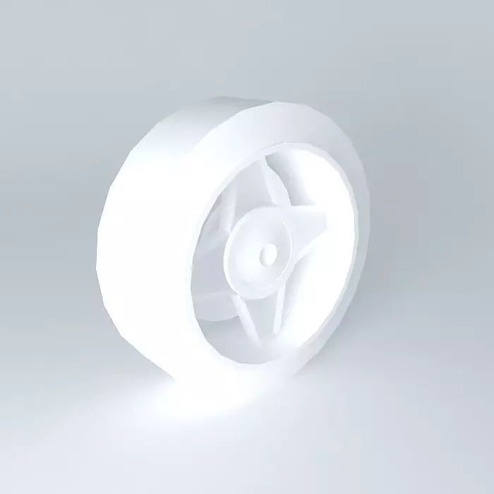 Tire with rim 3D model_0