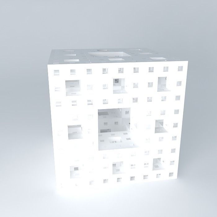 Menger sponge Free 3D model_2