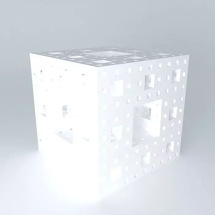 Menger sponge Free 3D model_0