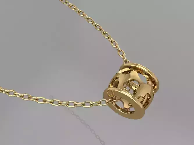 GC GOLD H174-Pandora Diamond Gold necklace