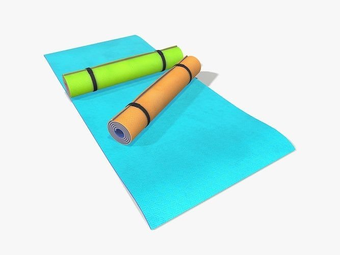 Yoga Mats lowpoly Low-poly 3D model