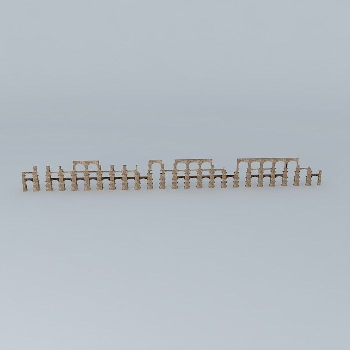 Aqueduct of the Miracles Merida Free 3D model_2