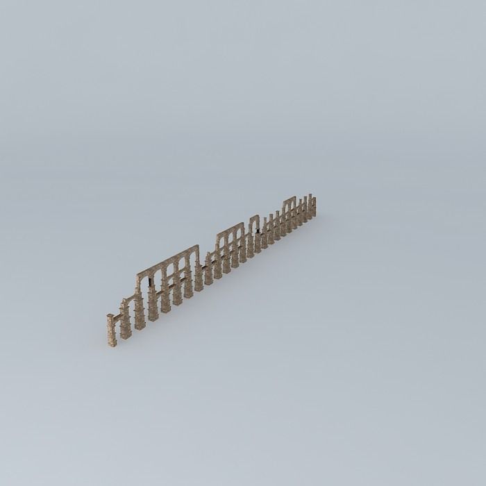 Aqueduct of the Miracles Merida Free 3D model_1