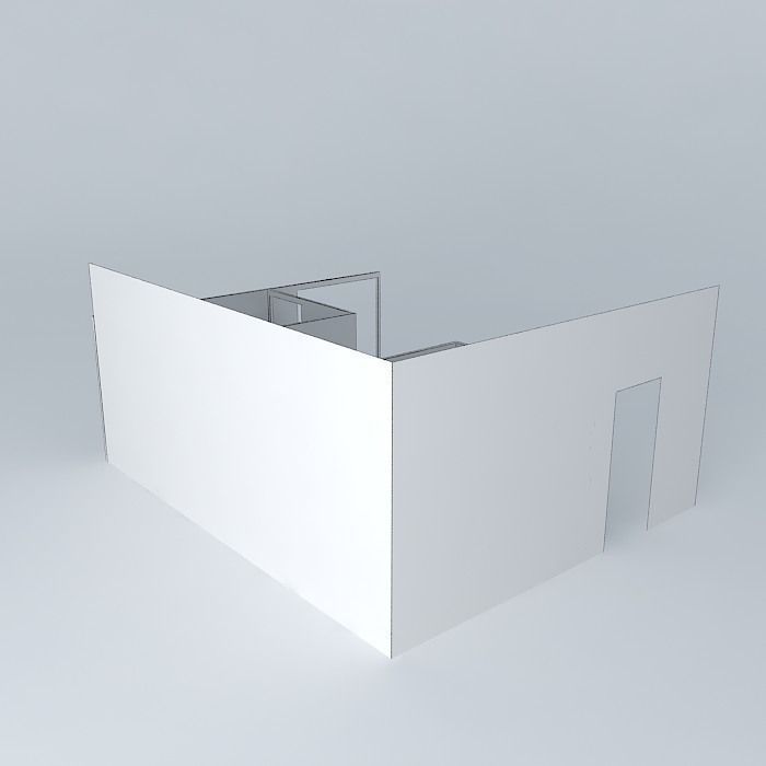 Office modules Free 3D model_4