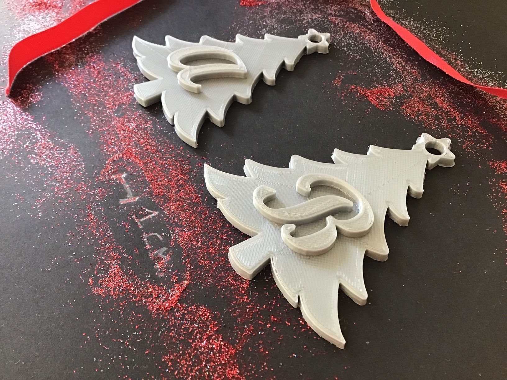 CHRISTMAS TREE 3D letters stl file 3D print model_4