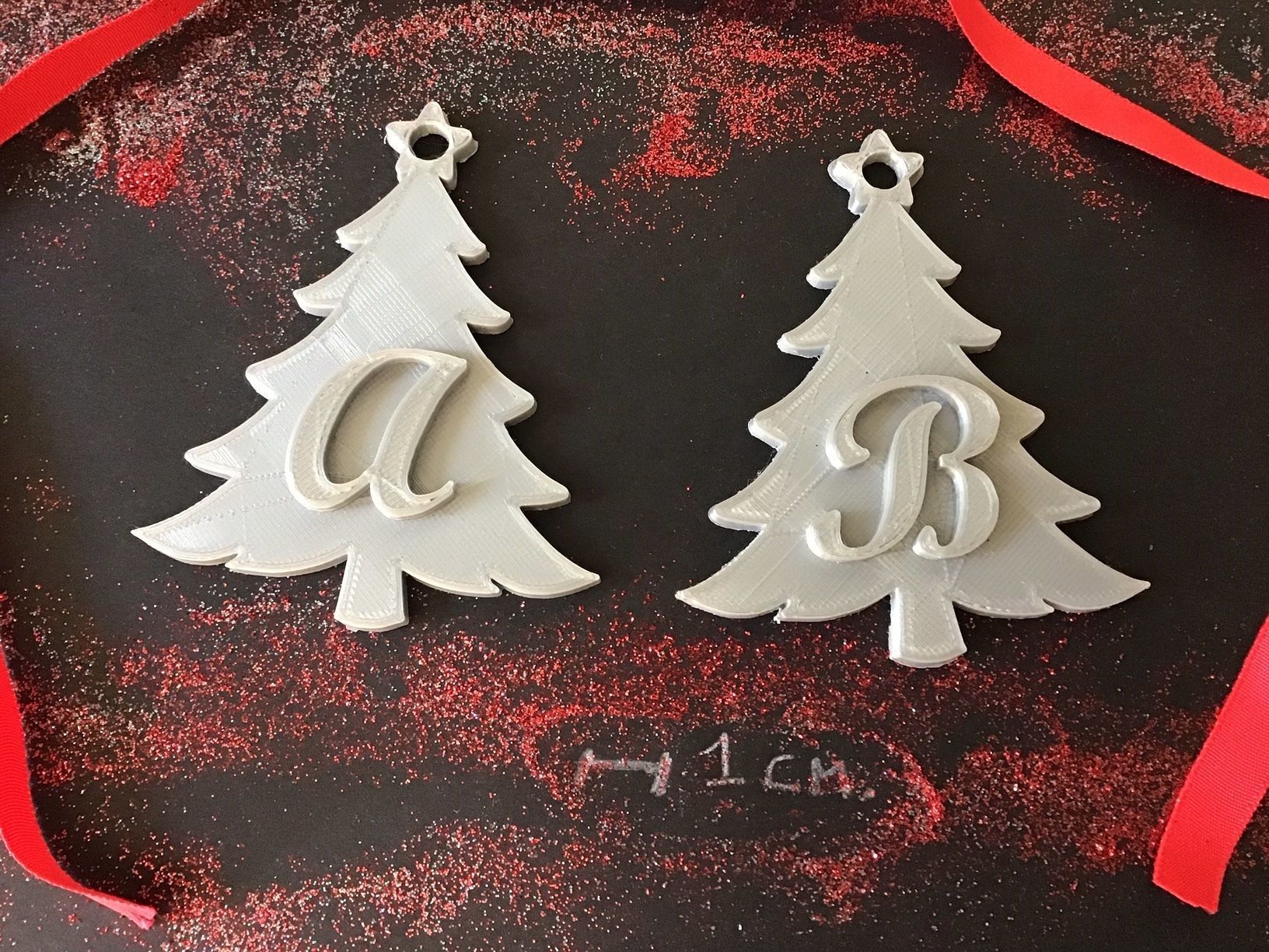 CHRISTMAS TREE 3D letters stl file 3D print model_2