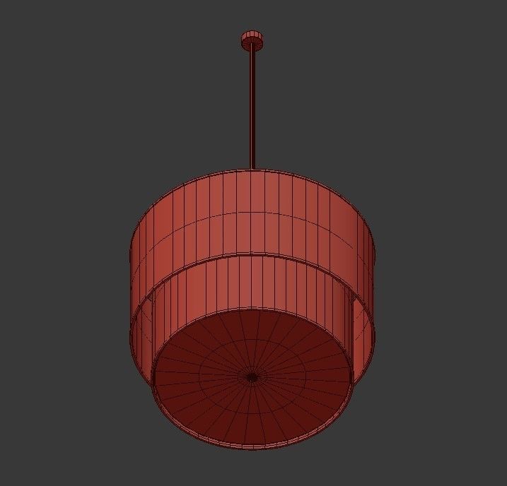 RH TWO TIER ROUND Shade Linen 3D model_3