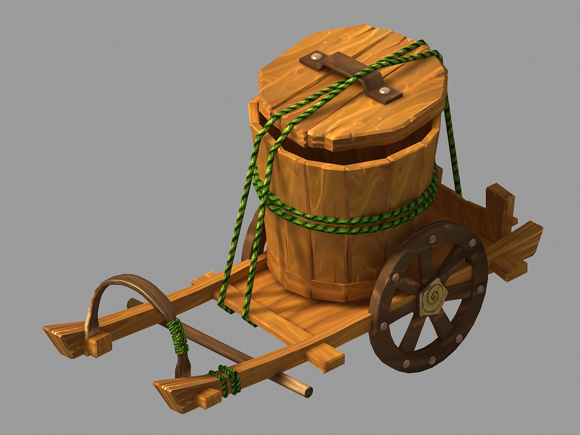 Game City - Cart 21 3D model_1