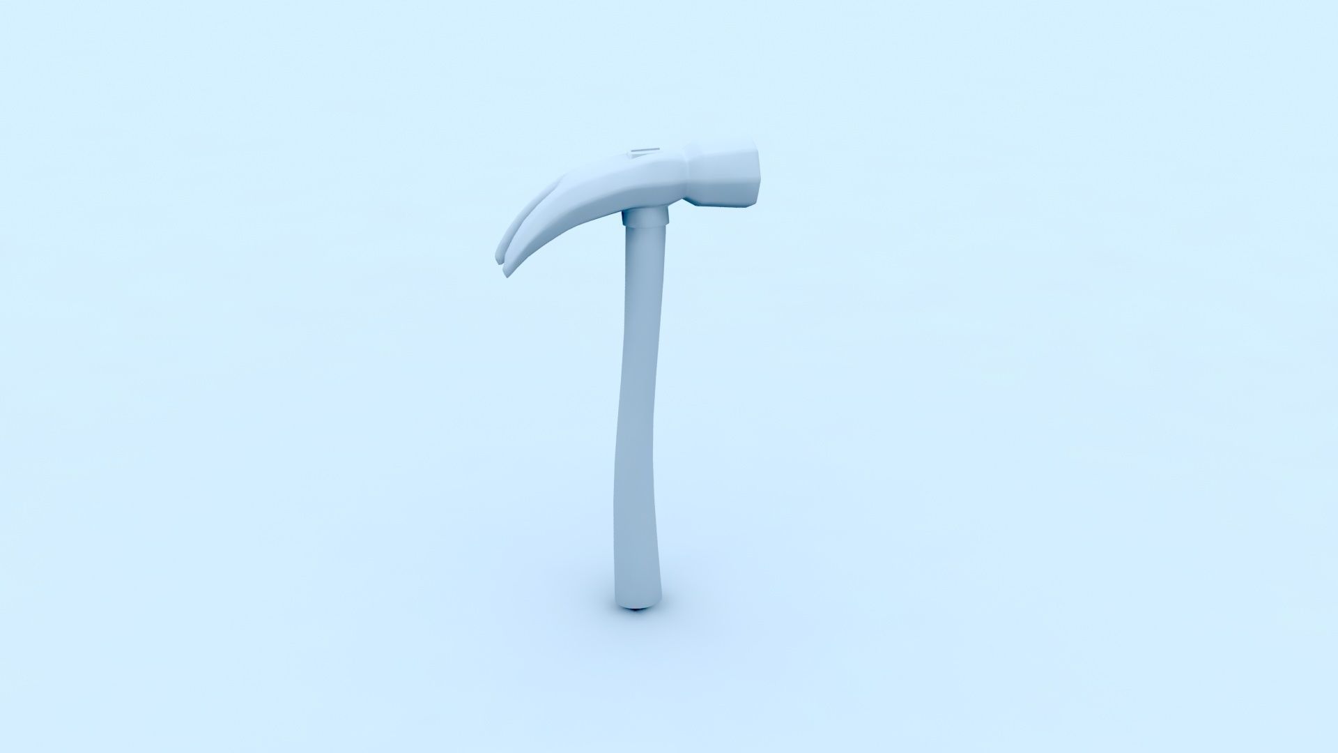 carpenter hammer 3D model_2
