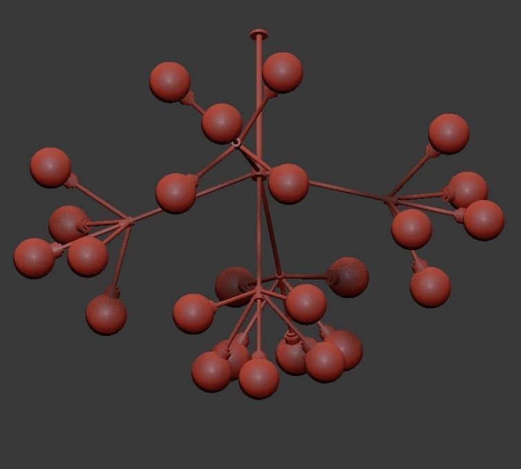 Tech Lighting Mara Chandelier 3D model_2