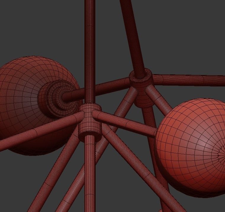 Tech Lighting Mara Chandelier 3D model_5