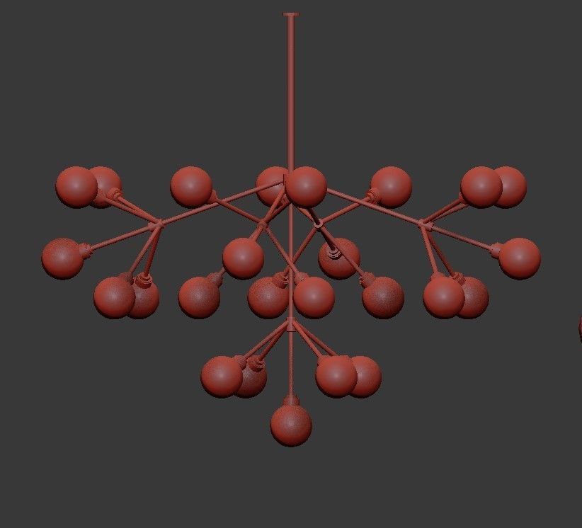 Tech Lighting Mara Chandelier 3D model_1