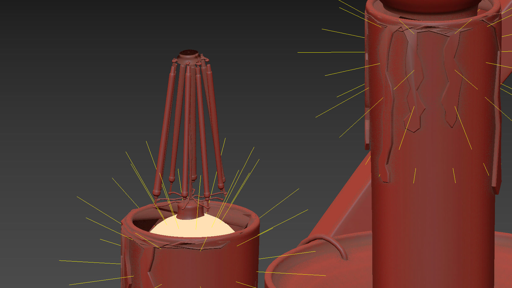 Ballard Design Nicolette Crystal Orb Chandelier 3D model_3