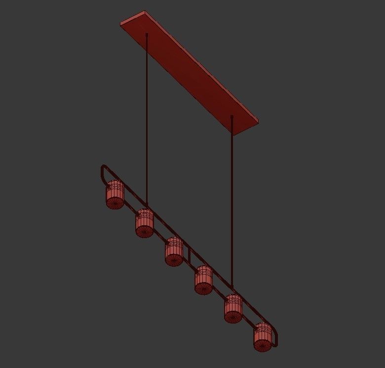 Seeddesign Ling PL6 Linear Suspension Light 3D model_2