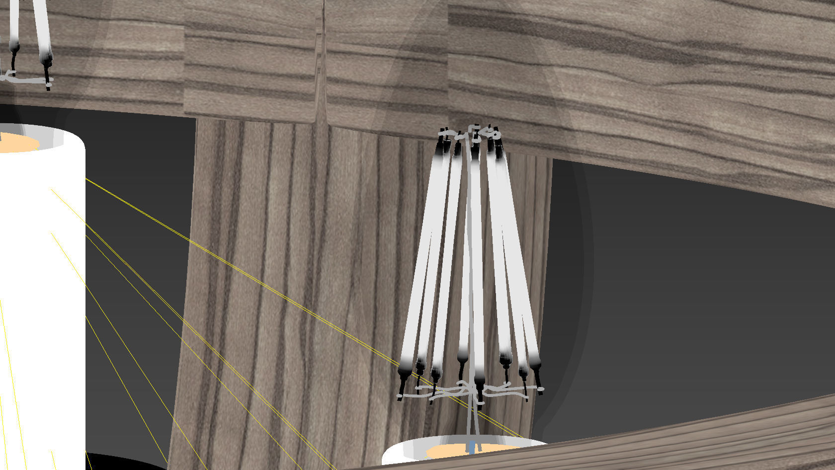 Ballards Designs Clarissa 4-Light Orb Chandelier 3D model_5