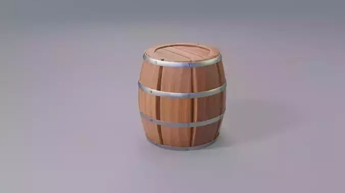 Barrel Game Asset