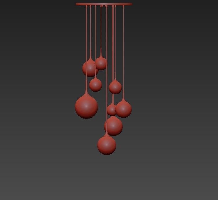 Whitley Chandelier Round 9 3D model_5