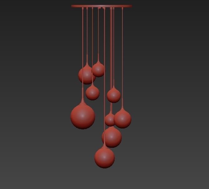 Whitley Chandelier Round 9 3D model_2