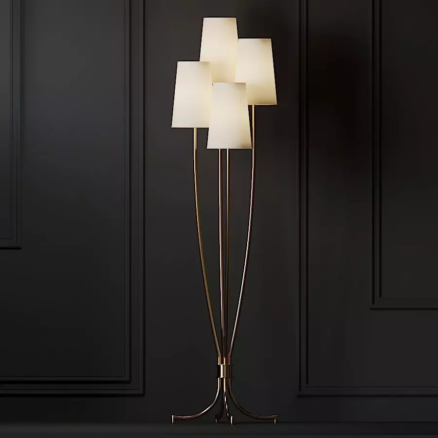 Ballard Designs Lottie Floor Lamp 3D model_0